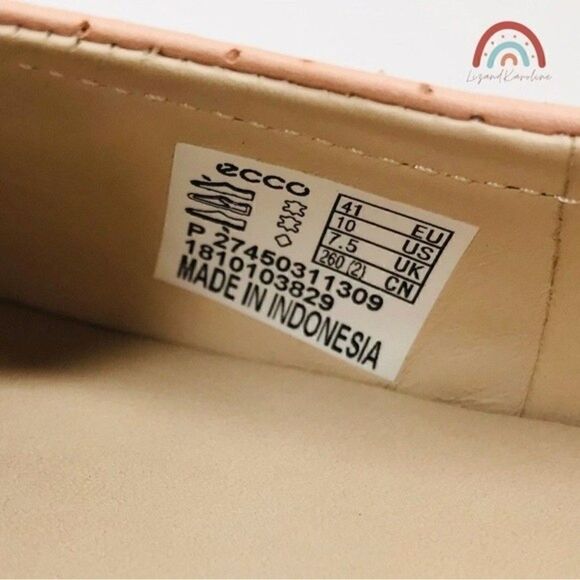 New! ECCO Incise Enchant Ballerina Leather Muted Clay Ballet Flats 10-10.5 EU41 - Picture 7 of 12